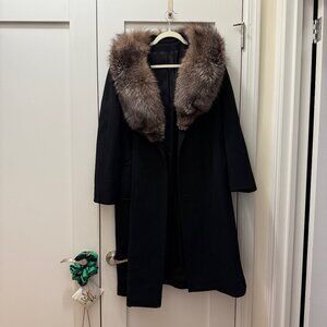 B. Altman & Co. Vintage coat with fox fur collar